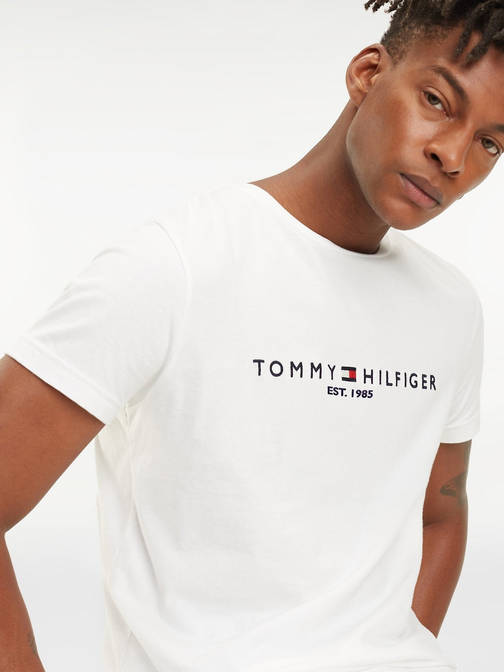 Футболка Tommy Hilfiger Organic Cotton Tommy Logo Snow White