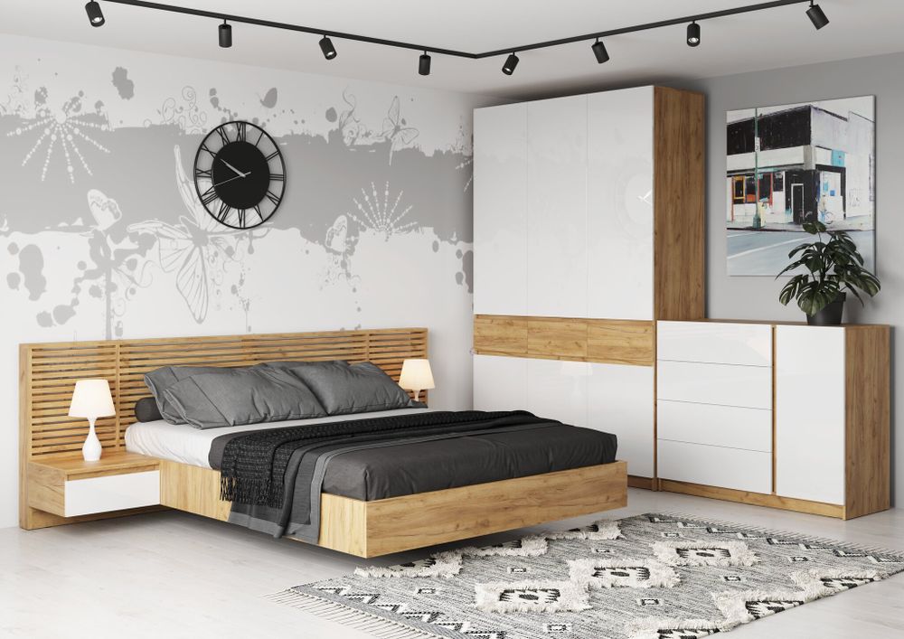 Бостон Спальный комплект МДФ