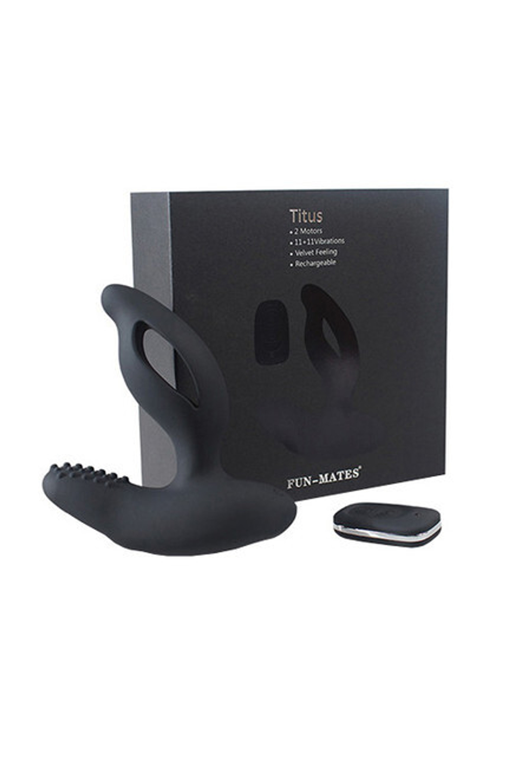 Стимулятор простаты Levett Titus с выносным пультом (Цвет: черный)