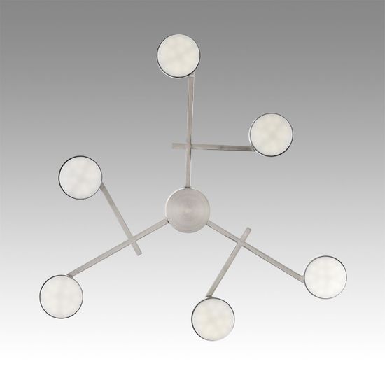 8115/6C COMFI LN25 206 никель, металл Люстра потолочная LED GX53 6*7W 220V DABRA