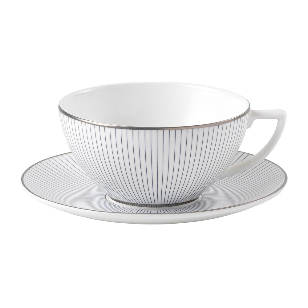 Wedgwood Чайная чашка Jasper Conran Pin Stripe 250 мл с блюдцем