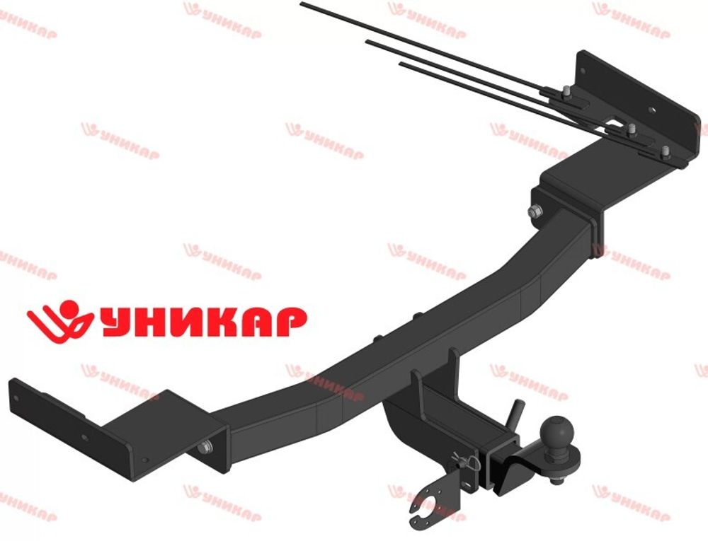 Фаркоп Changan CS75 с 2015 г. (без электрики) под квадратное дышло (Уникар)