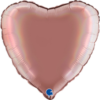 G Сердце Розовый платина голография