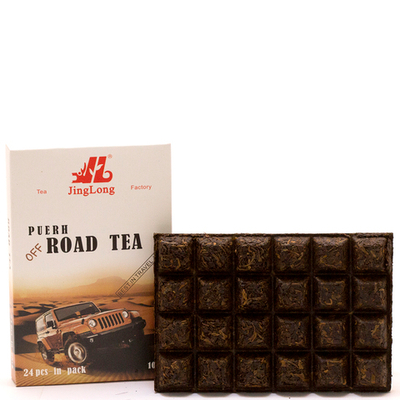 1032к Чай прессованный черный Пуэр Шу "Цзинлун, Road Tea" чай 24 ча чжуань, 100гр