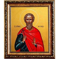 Леонид Коринфский Святой мученик. Икона на холсте.