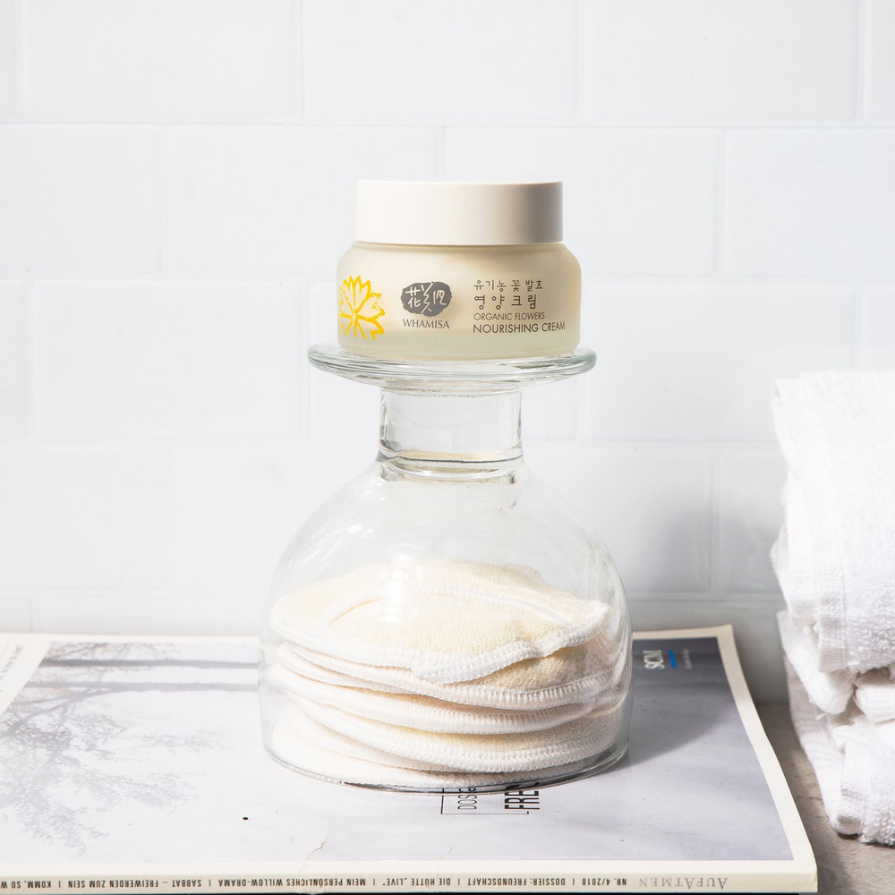 WHAMISA Organic Flowers Nourishing Cream - питательный крем для лица /   51  ml  / GTIN 8809403814977