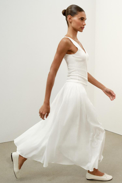 ZARA ТОП В РУБЧИК С КРУЖЕВОМ, ЖЕЛТОВАТО-БЕЛЫЙ