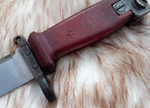 Макет штык нож к АКМ 6х4 полированные ШНС-001 ножны и рукоятка бакелит, без пропила