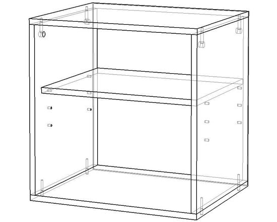 Тумба ГРАНД-ЛАВОРО-1 /500*510*403/ дуб выбеленный
