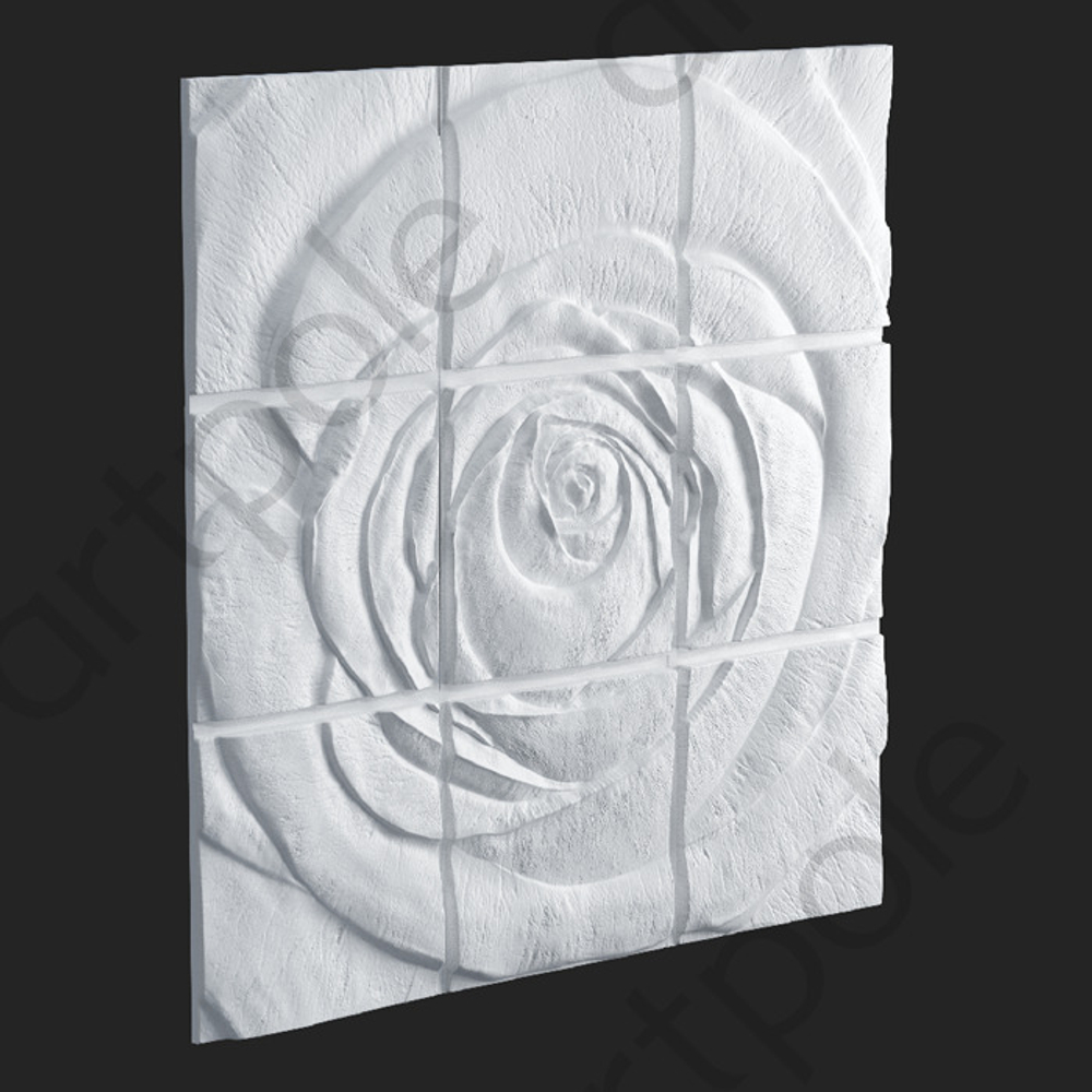 Гипсовые 3D панели Artpole панно ROSE - 47 - 13 - панно ROSE