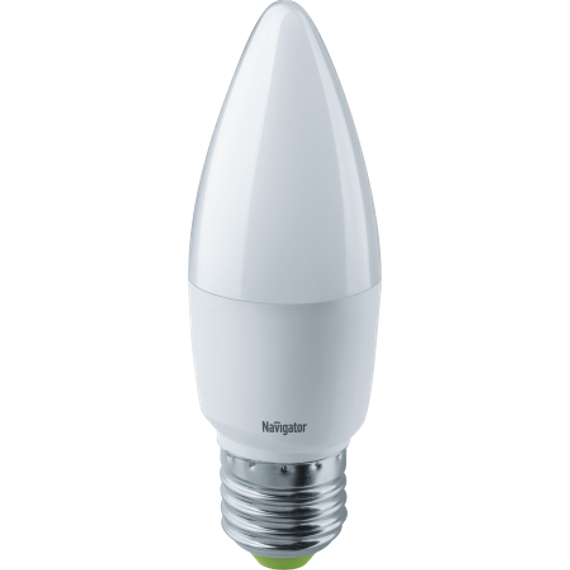Лампа светодиодная Navigator C37 220V Е27 8,5W 4000K свеча 28666