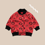 Бомбер Lion Boy (томат + львы)