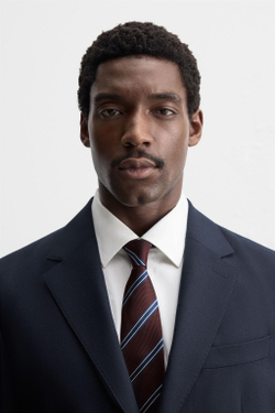 ZARA ГАЛСТУК С РЕЛЬЕФНЫМ ПРИНТОМ, КАШТАНОВЫЙ