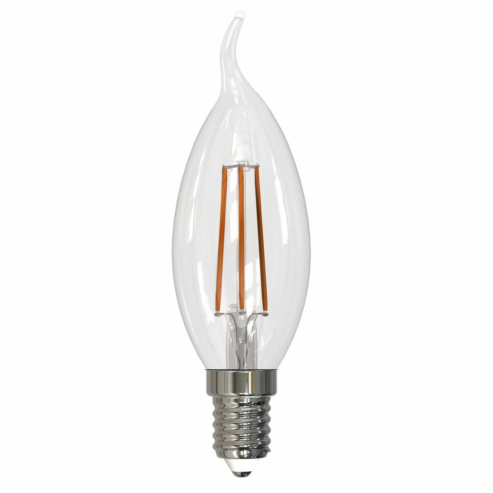 LED-CW35-9W/4000K/E14/CL/DIM GLA01TR Лампа светодиодная диммируемая. Форма свеча на ветру, прозрачная. Серия Air. Белый свет (4000K). Картон. ТМ Uni