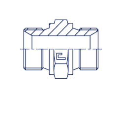 Соединение P BSP 3/8 - BSP 1/2 (нерж.)