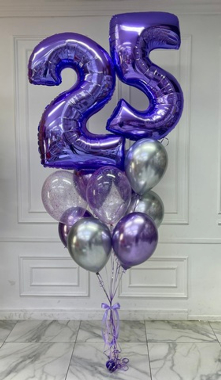 Композиция из шаров на 25 лет