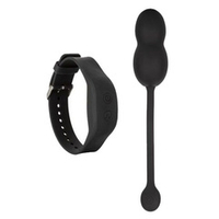 Черные вагинальные виброшарики с браслетом-пультом California Exotic Novelties Wristband Remote Ultra-Soft Kegel System SE-0077-27-3