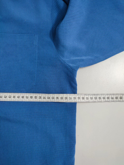 Рубашка Casual синяя в клетку 46 размер