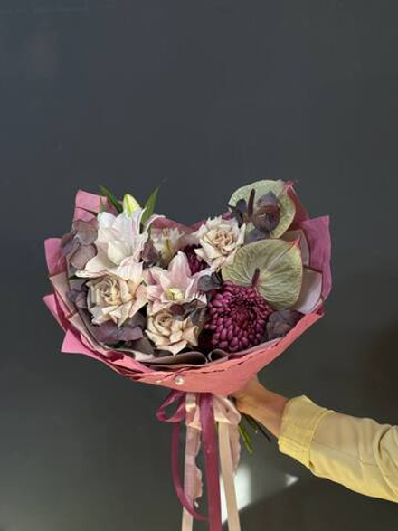 Букет в фиолетовой гамме для Мамы