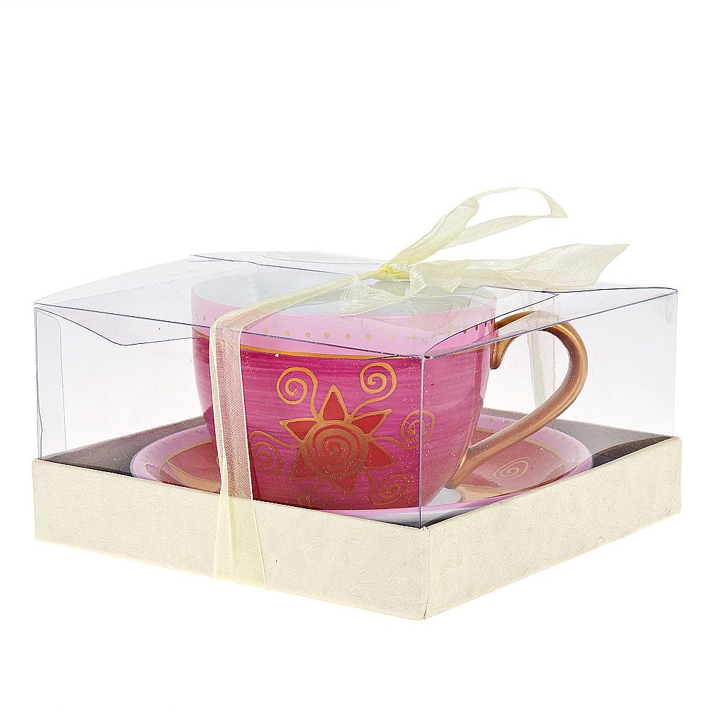 Чайный набор 2пр. "Садко" (1персона) v=220мл. (фарфор) (подарочная упаковка)