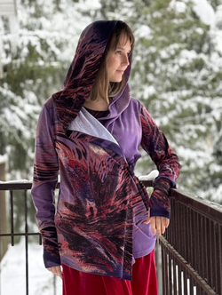 Мантия + Майка / фиолетовая акварель