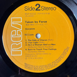 Винтажная виниловая пластинка LP Scorpions Taken By Force (Japan 1978) (Obi) Steamrock Fever