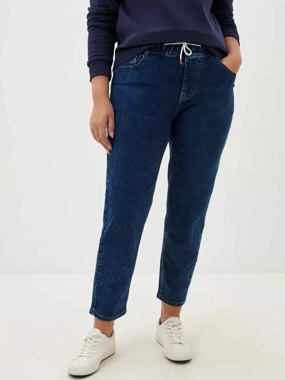 Джинсы на резинке больших размеров