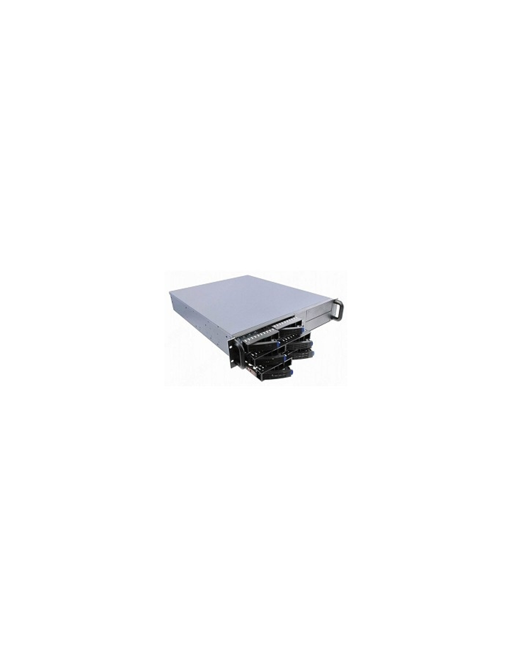 Procase ES206S-SATA3-B-0 {2U 6 SATAII/SAS hotswap HDD, глубина 550мм, MB 12"x10.5", без Б/П,черный}