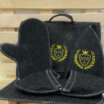 Набор "Портфель" 5 предметов "VIP" (портфель, шапка, варежка, коврик, тапочки)