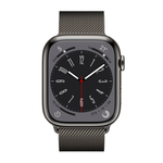 Умные часы Apple Watch Series 8 GPS + Cellular, 45mm, Stainless Steel Case with Graphite Milanese Loop (Графитовый)