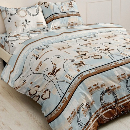 Комплект постельного белья "П37. 8519", бязь Шуйская Премиум, 100% хлопок.