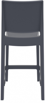 Стул пластиковый полубарный, Siesta Contract Maya Bar 65, темно-серый