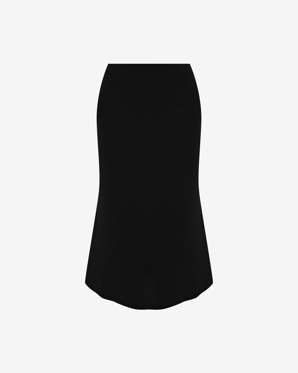 Полуприлегающая юбка миди из крепа