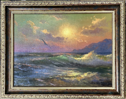 Беляев В. В. Прибой. Холст, масло. 2022 г.