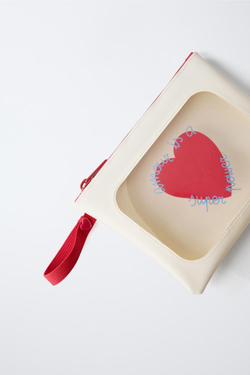 ZARA КОСМЕТИЧКА «ДЕНЬ СВЯТОГО ВАЛЕНТИНА», ЭКРЮ