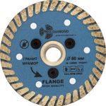 Диск алмазный отрезной 80*м14 Турбо с фланцем 140080, FHQ445