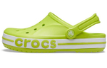 Crocs Bayaband Clog EVA logo set foot hole shoes for men and women the same lime green