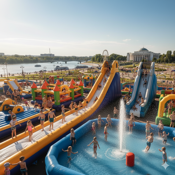 Надувной батут купить в Актау недорого – БатутМастер 🎪