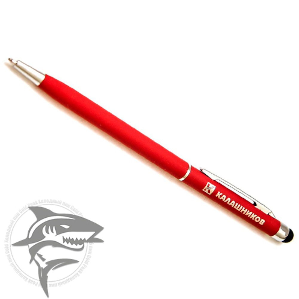 Ручка Калашников, красная с емкостным стилусом