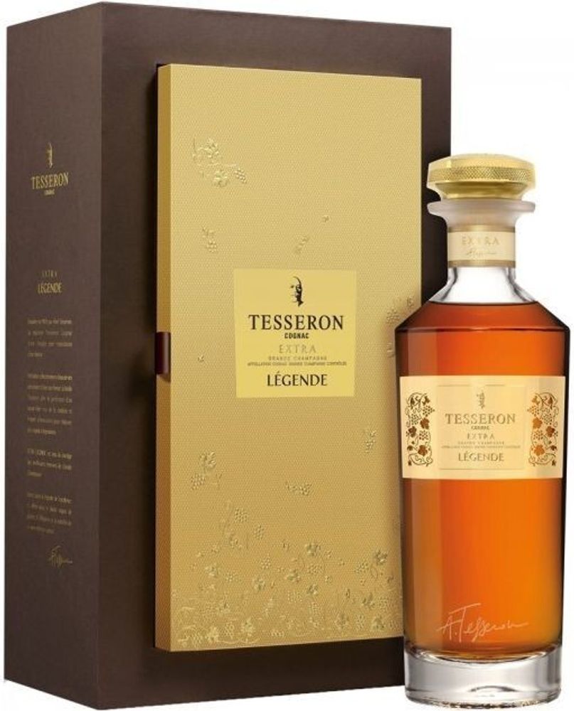 Коньяк Tesseron Extra Legend Grande Champagne AOC in decanter &amp; gift box, 0.7 л