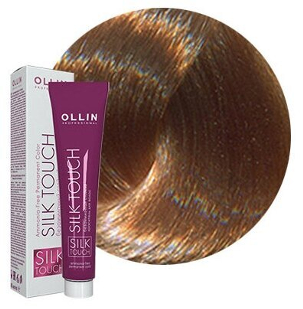 OLLIN SILK TOUCH 9/73 блондин коричнево-золотистый 60мл Безаммиачный стойкий краситель для волос