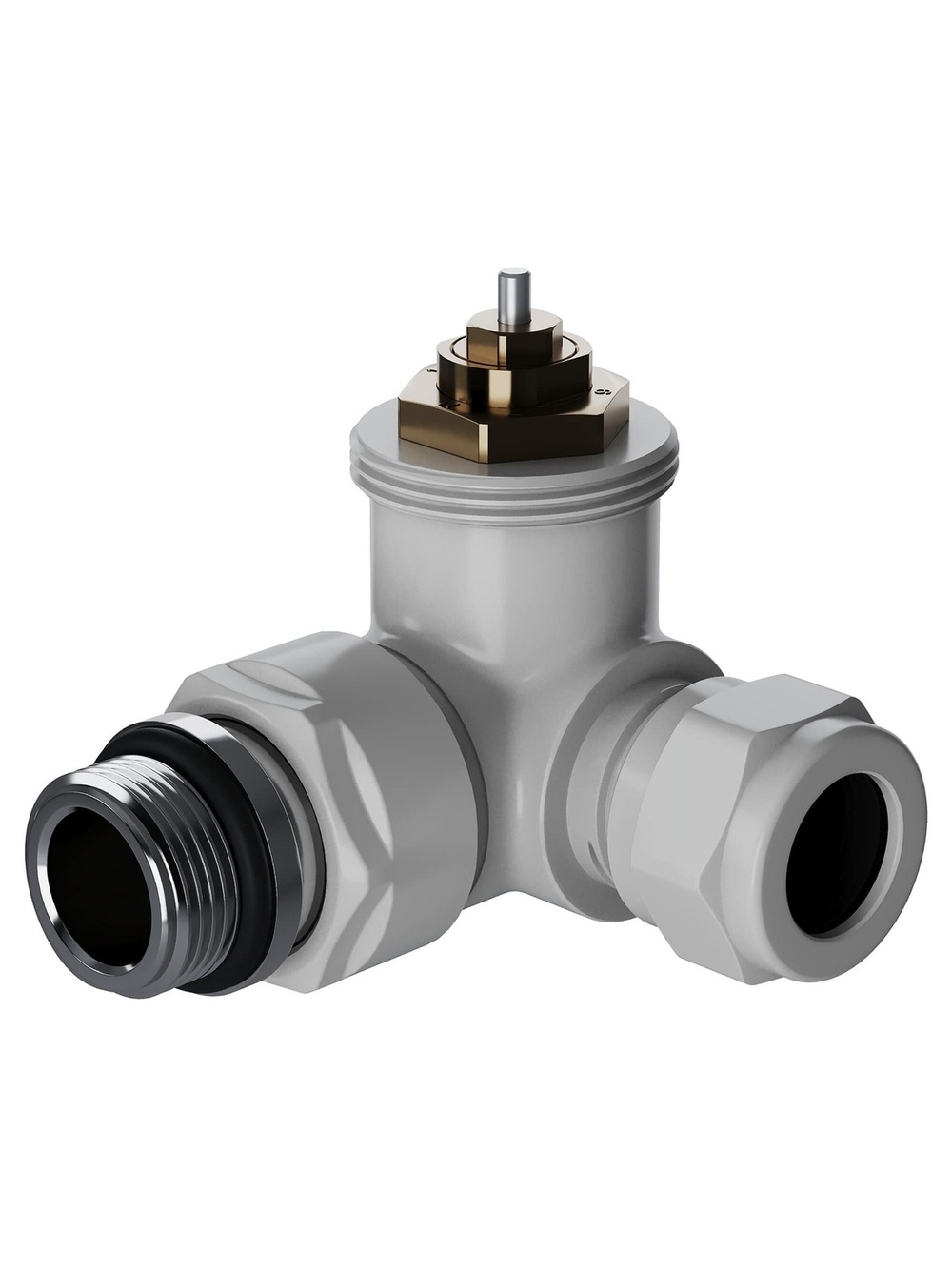 Набор термостатический трехосевой Royal Thermo Design Pro 15мм М30х1,5 (Белый)