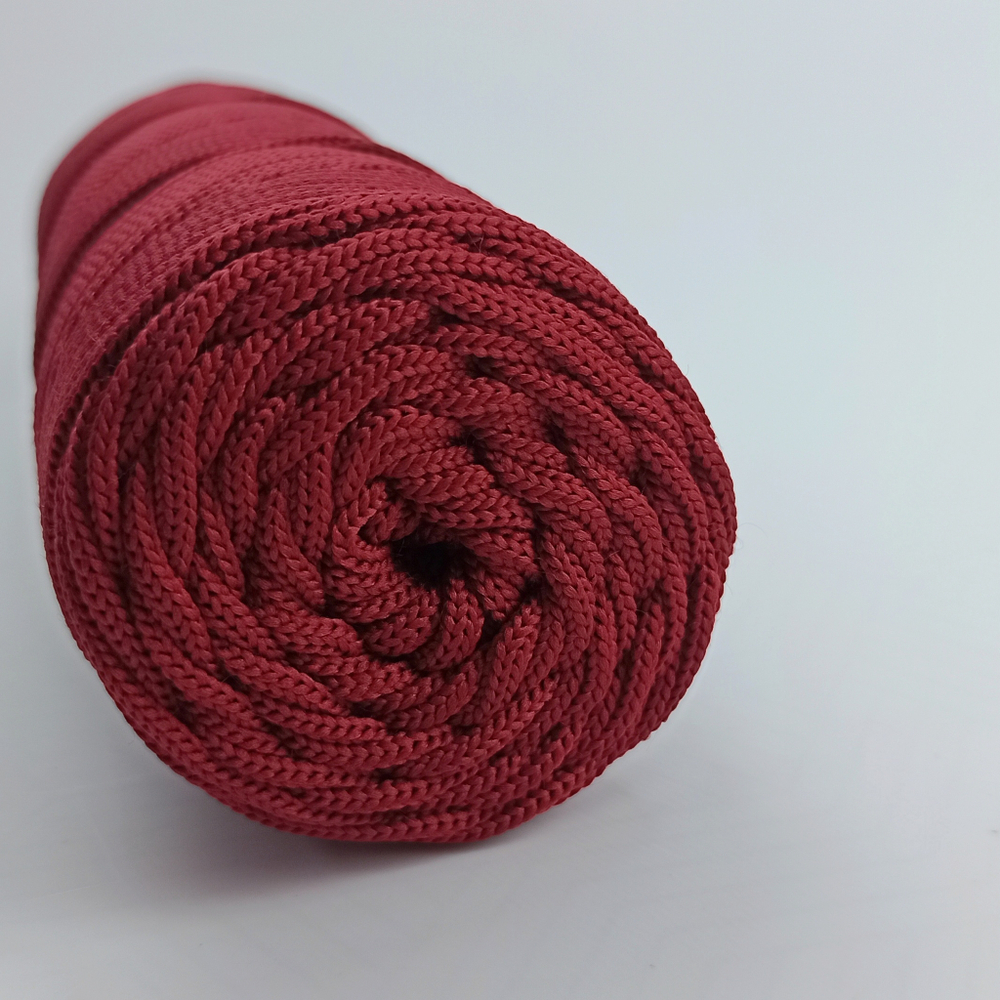 Полиэфирный шнур круглый 3 мм Бордо