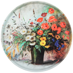 Поднос сервировочный "Полевые цветы" 33*2,1см