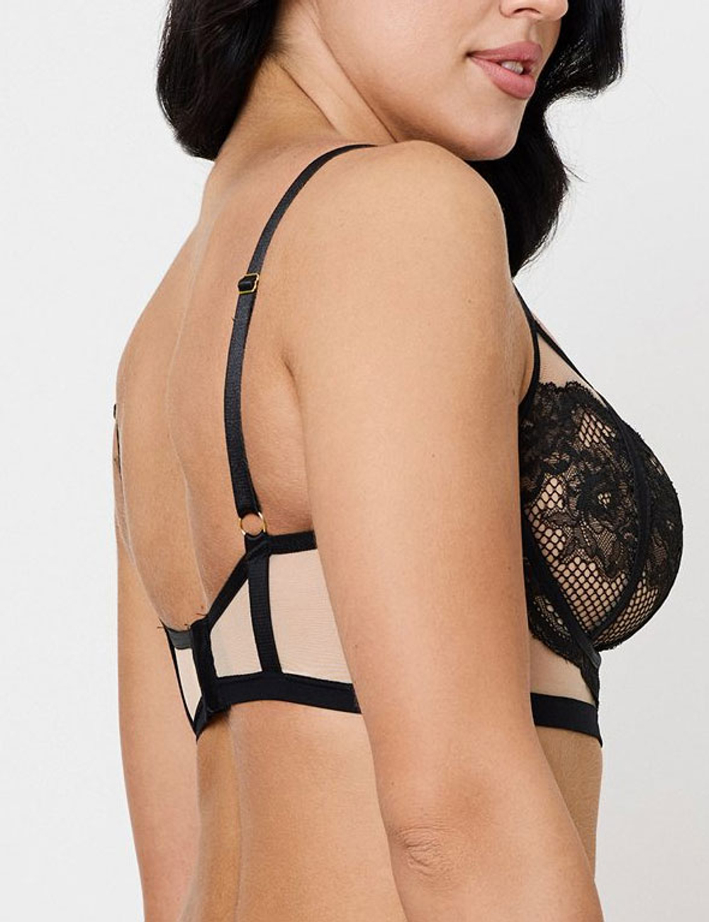 Бюстгальтер Subtille Belinda Black Balconette Soft (черный/бежевый)