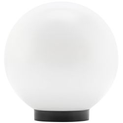 Садово-парковый светильник ЭРА НТУ 02-100-351 шар опаловый призма на опору / кронштейн IP44 Е27 max100Вт d350mm | Садово-парковые светильники