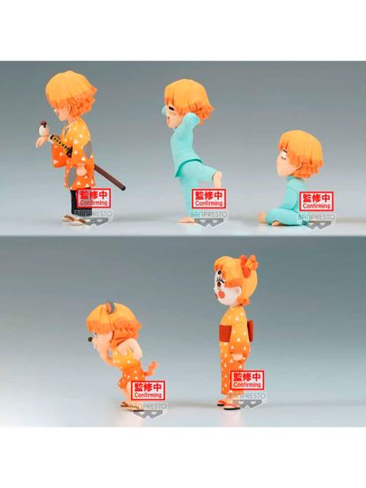 Фигурка Аниме Клинок рассекающий демонов WCF Zenitsu 7см 1шт.