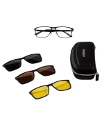 Очки солнцезащитные с магнитными накладками 4в1