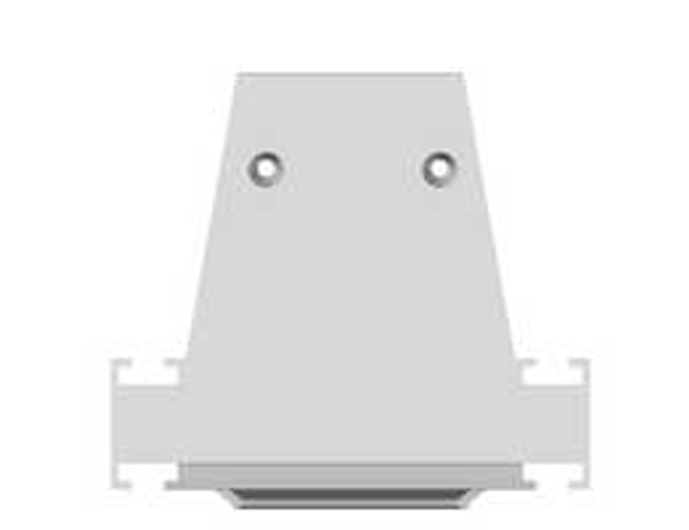 Заглушка боковая глухая для профиля DN18521,  цвет белый