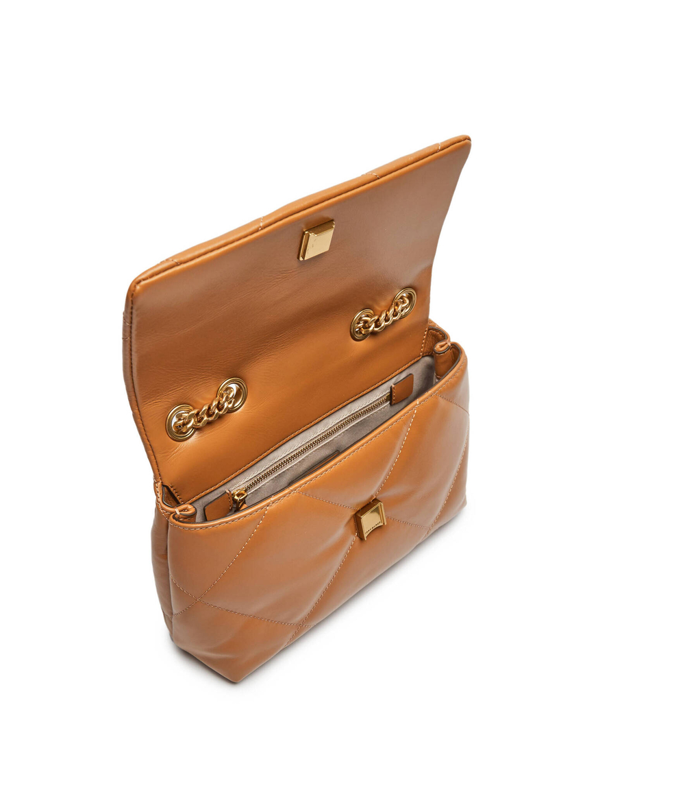 Кожаная сумка через плечо Kira TORY BURCH - коричневый(154706)